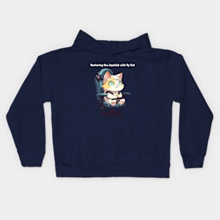 Cat gaming Kids Hoodie